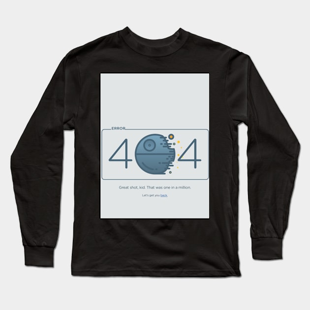 404 Not Found Long Sleeve T-Shirt by gruizhtml